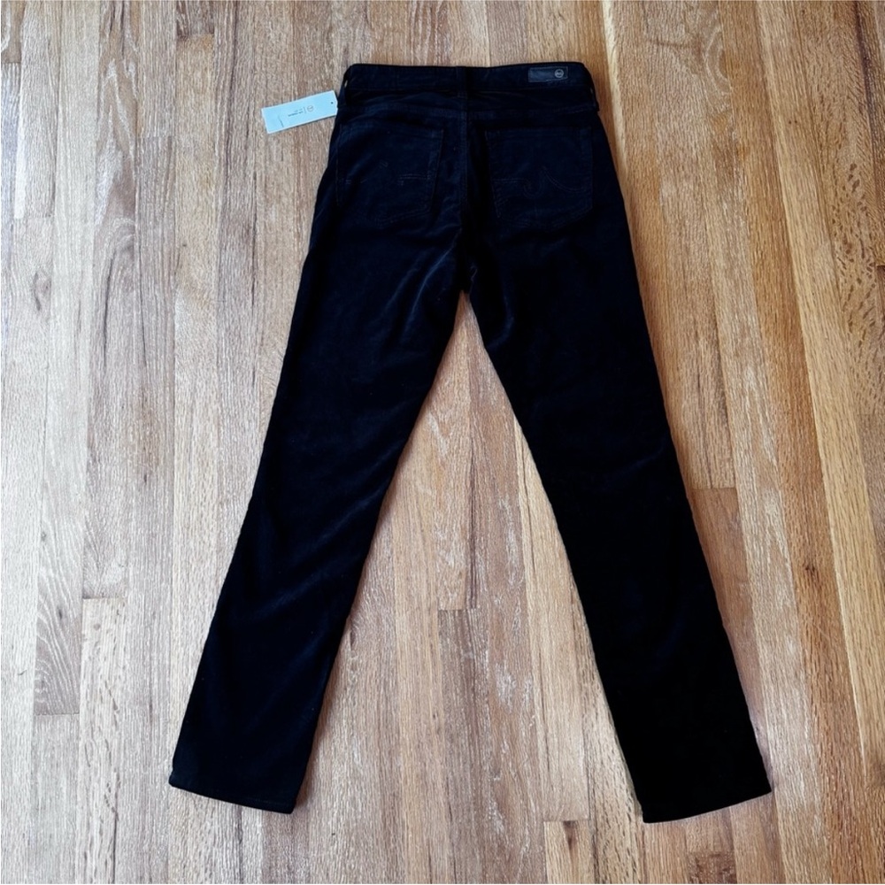 AG Adriano Goldschmied Mari Mid-Rise Slim Straight Jeans Black Size 23 NWT - Picture 3 of 11